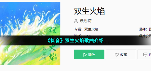 《抖音》双生火焰歌曲介绍