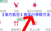 《南方航空》购买行李额方法