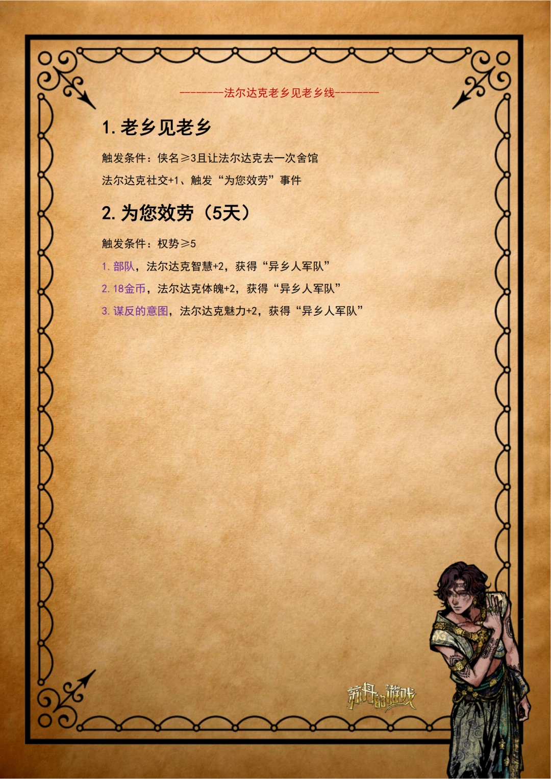 《苏丹的游戏》法尔达克全剧情攻略分享