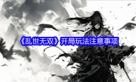 《乱世无双》开局玩法注意事项