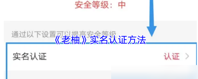 《老柚》实名认证方法