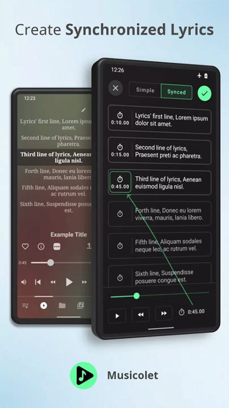 
Musicolet 桌面歌词