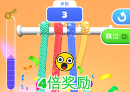 彩绳解解乐怎么上一关 彩绳解解乐怎样跳到第一关