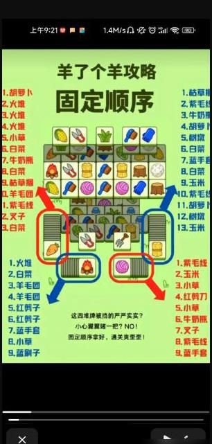 《羊了个羊》第二关固定顺序攻略