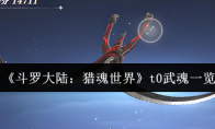 《斗罗大陆：猎魂世界》t0武魂一览