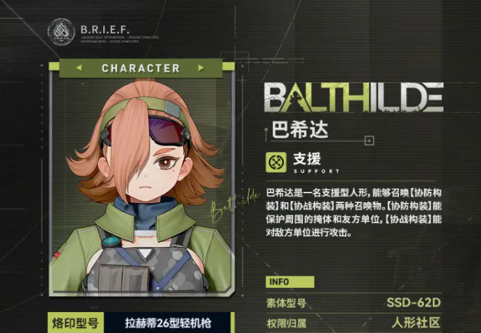 《少女前线2：追放》巴希达介绍(图2)