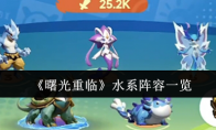《曙光重临》水系阵容一览