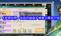 《梦想世界：长风问剑录》神兽小青龙介绍