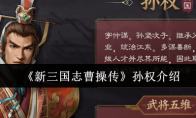 《新三国志曹操传》孙权介绍