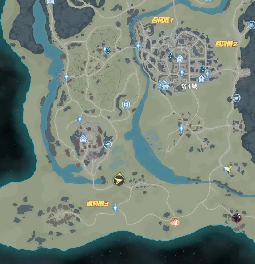 斗罗大陆：猎魂世界诺丁城全地图探索位置大全(图6)