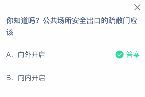 公共场所安全出口的疏散门应该(图2)