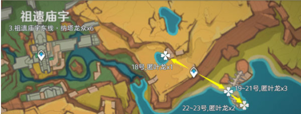 原神纳塔龙兽讨伐路线位置分布(图4) 原神纳塔龙兽讨伐路线位置分布