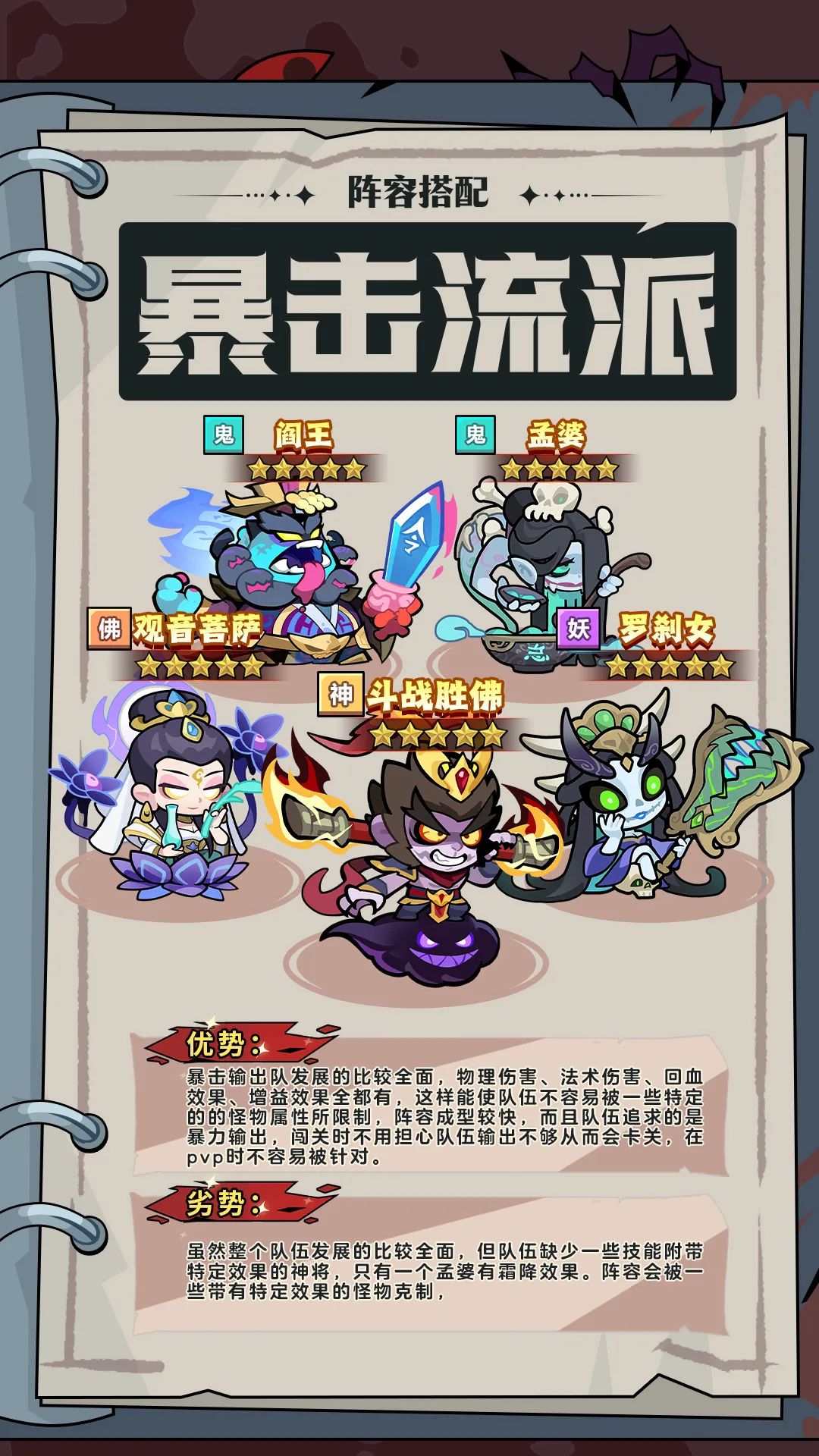 妖怪金手指暴击队阵容搭配攻略