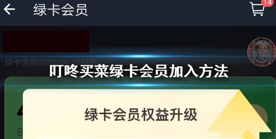 叮咚买菜绿卡会员优势介绍