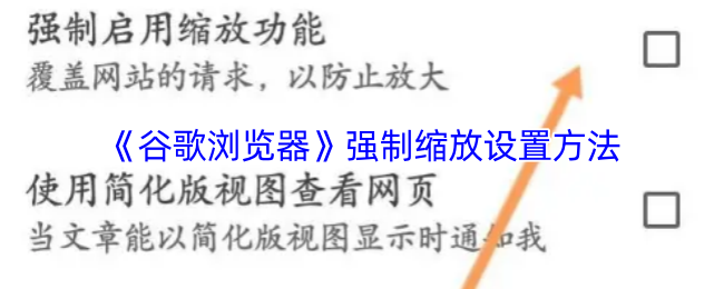 《谷歌浏览器》强制缩放设置方法