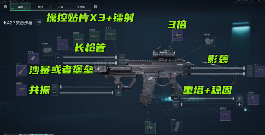 三角洲行动S5赛季金枪客2改装方案