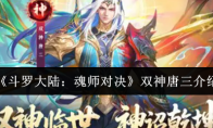 《斗罗大陆：魂师对决》双神唐三介绍