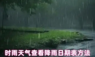 时雨天气查看降雨日期表方法