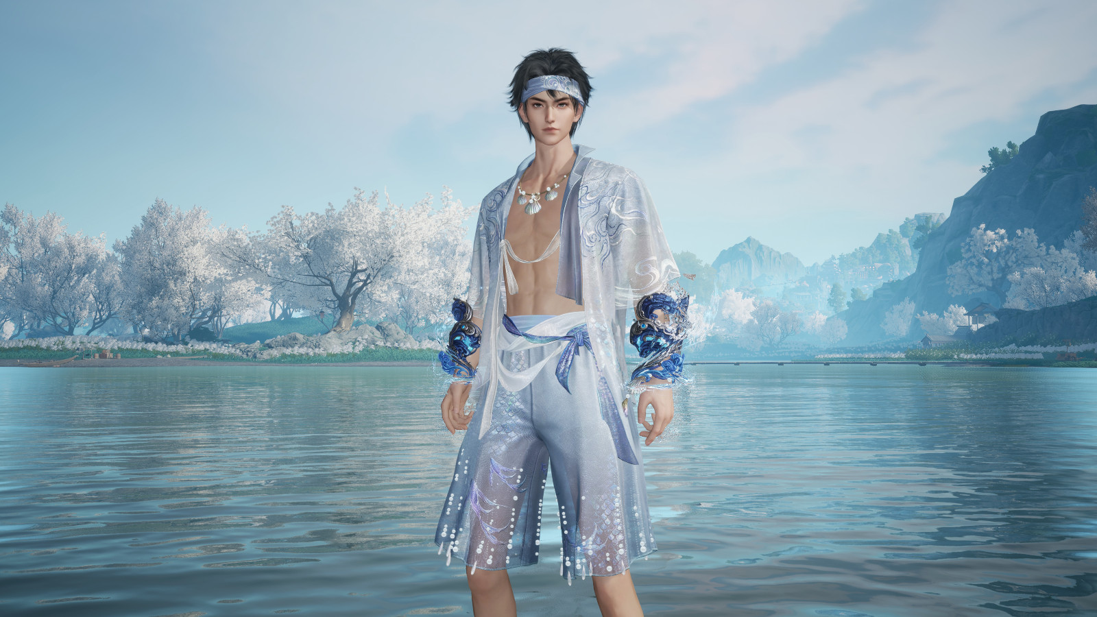 暑气退散！《射雕》夏日武器外观「引沧浪」来袭，江湖秒变海边派对！