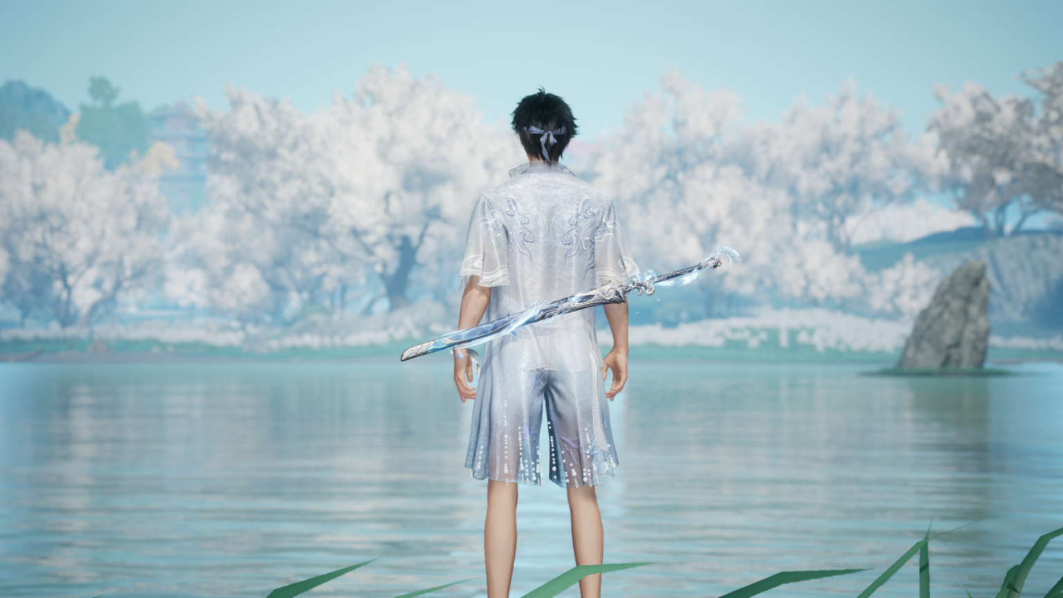 暑气退散！《射雕》夏日武器外观「引沧浪」来袭，江湖秒变海边派对！