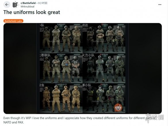 不学COD!《战地6》各职业阵营皮肤泄露：追求真实感(图2)