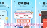代练丸子查看实名认证位置