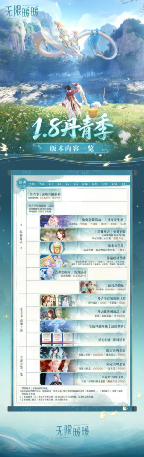 《无限暖暖》1.8 版本丹青季福利资讯一览！无限暖暖手游端游免下载电脑手机云端畅玩抢先看