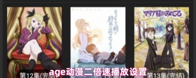 age动漫二倍速播放设置(图1)