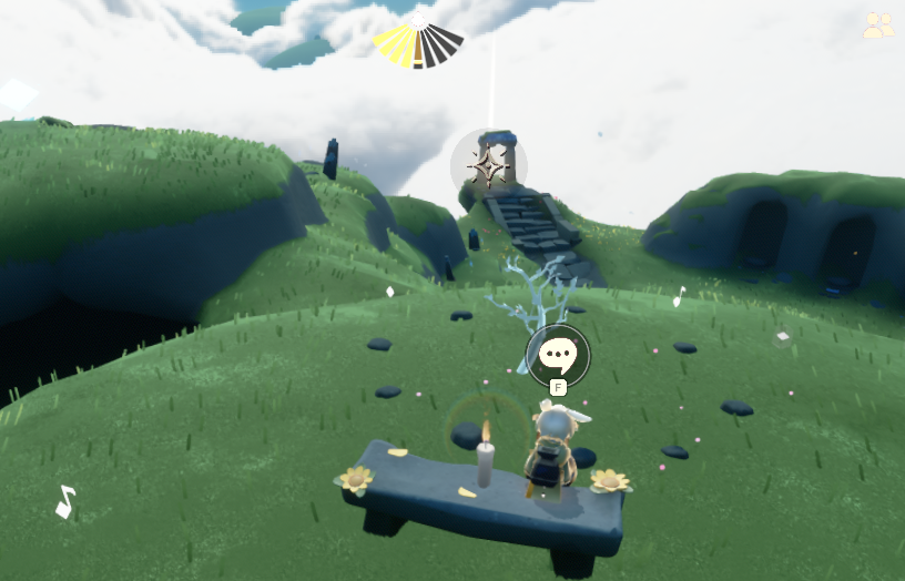 累计3天和陌生人一起坐在向日葵长凳上怎么做 光遇有友节第三周任务攻略(图3)