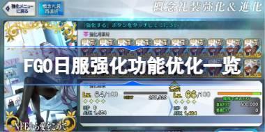 FGO日服强化功能优化一览 FGO日服强化功能优化了什么内容