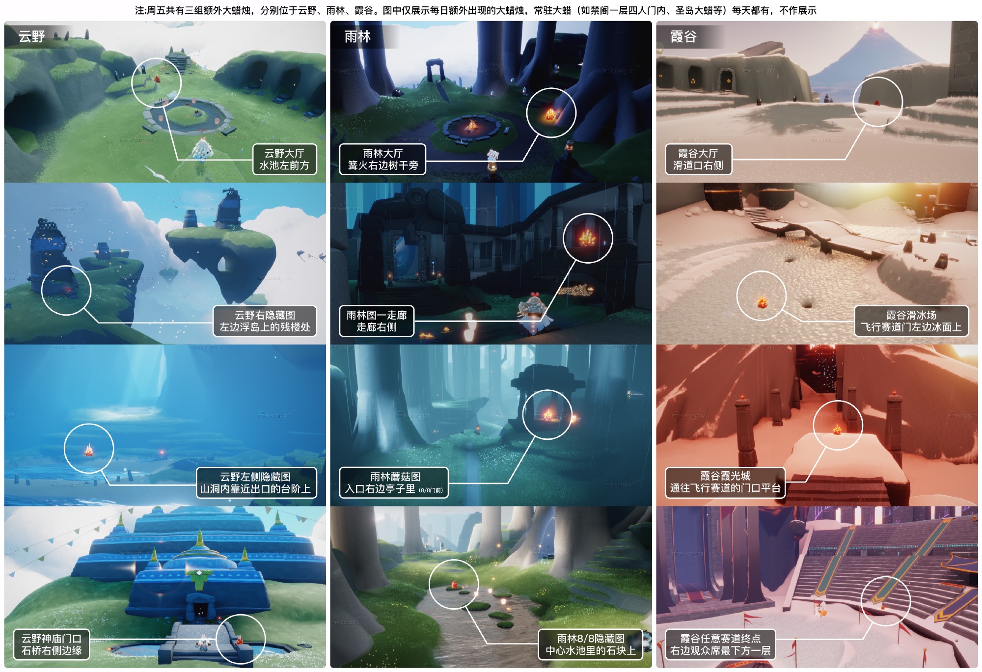 光遇8.1大蜡烛在哪里 光遇8月1日大蜡烛位置攻略(图2)