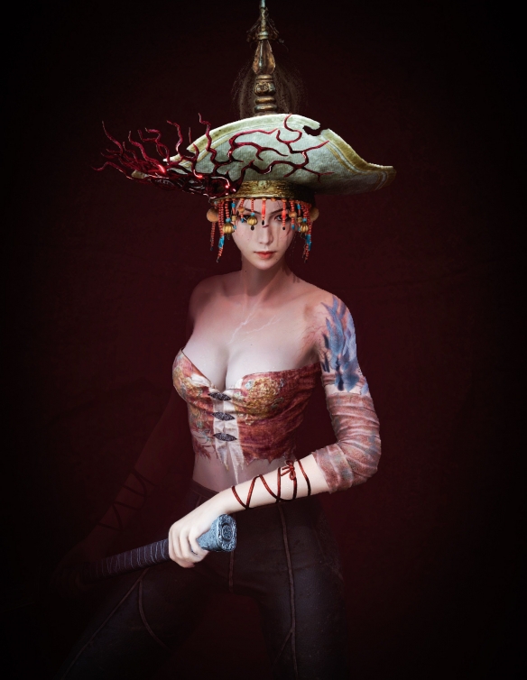 《明末：渊虚之羽》女主性感美图：前凸后翘诱惑拉满！(图1)