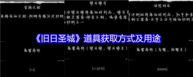 《旧日圣城》道具获取方式及用途