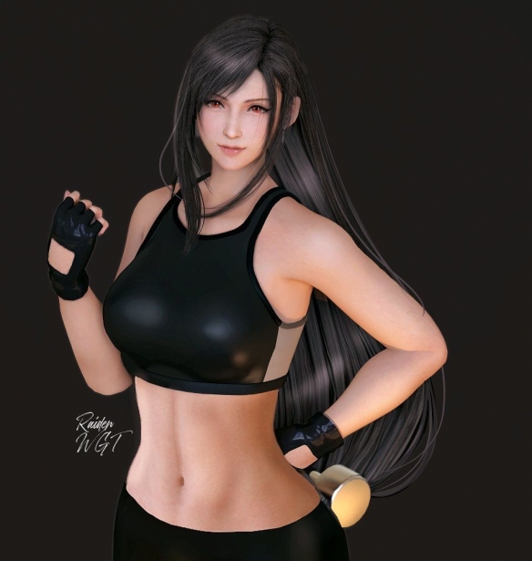 《最终幻想7RE》蒂法新3D美图：丰乳纤腰 妩媚动人！(图7)