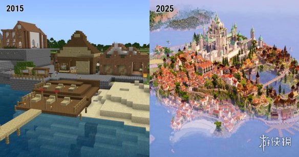 十年荒岛成王国！《我的世界》玩家花费十年开拓小岛(图2)