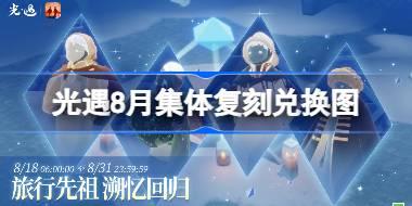 光遇8月集体复刻兑换图 光遇8月复刻先祖兑换表2025