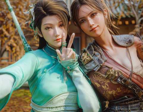 视觉盛宴！3D大神分享《仙剑7》《明末》女主新图