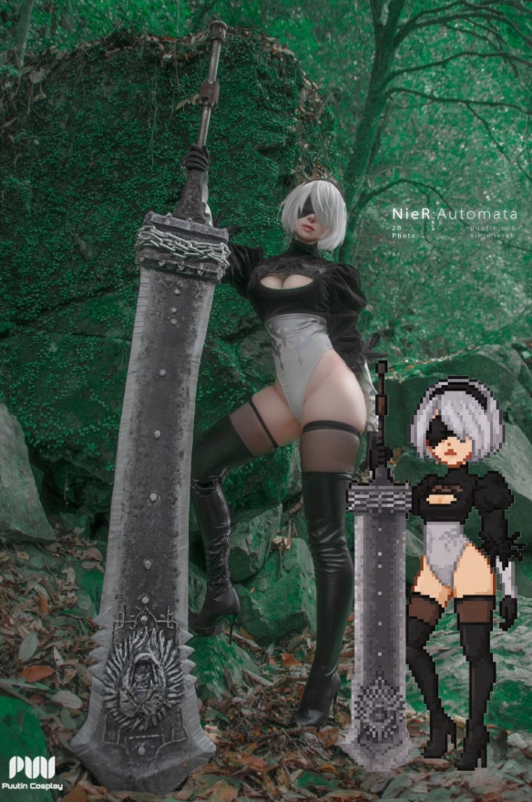 这下分不清现实了！日本Coser完美复刻《尼尔》2B (图4)