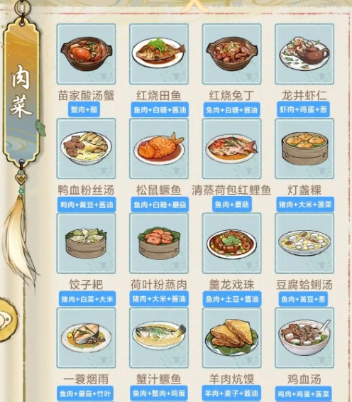 《华夏千秋》菜谱一览(图2)