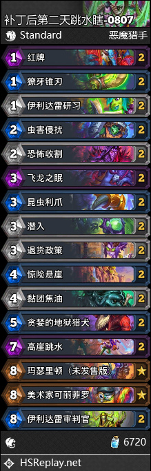 炉石传说标准跳水瞎卡组怎么搭配 炉石传说标准跳水瞎代码分享8月(图2)