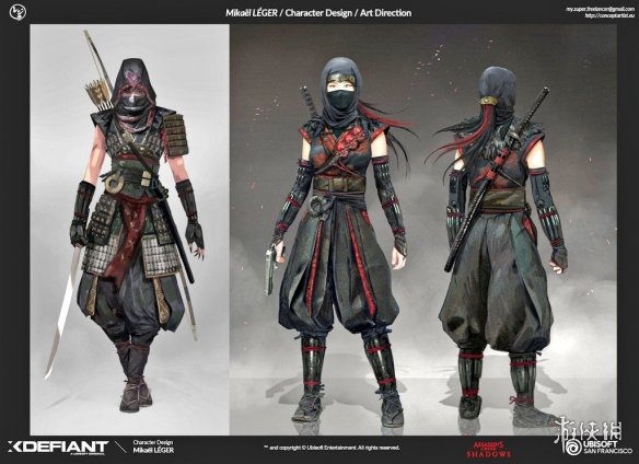 好身材藏不住!《刺客信条影》持枪女忍者性感废案曝光(图1)