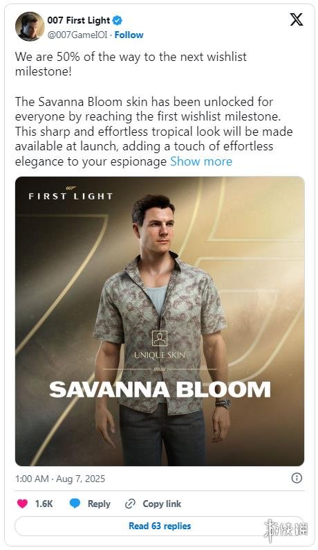 《007:曙光初现》愿望单数量突破50万！官方送福利啦(图1)