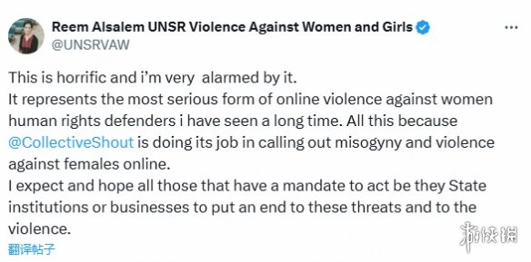 反R18组织获得联合国专员支持！强硬发声谴责网暴者(图2)