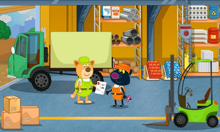 
真实挖掘机修理店