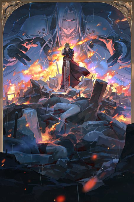 《最终幻想7》克劳德生日快乐！粉丝晒出自制贺图庆祝(图7)