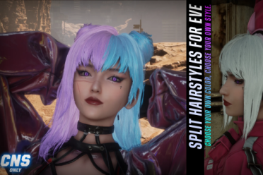 甜酷风来袭！《剑星》伊芙双色分叉发型MOD引领赛博时尚