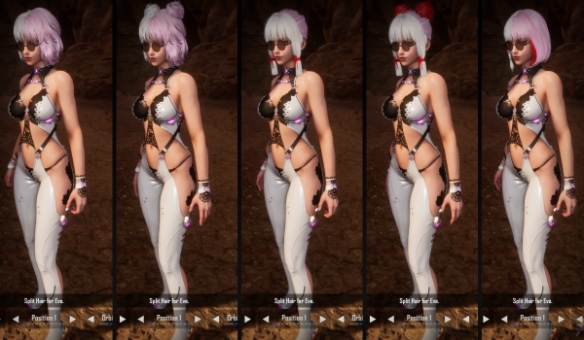 甜酷风来袭！《剑星》伊芙双色分叉发型MOD引领赛博时尚(图7)