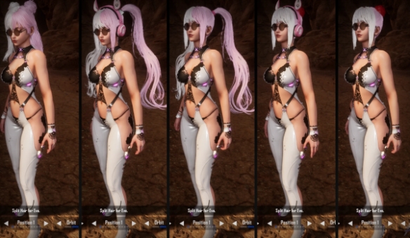 甜酷风来袭！《剑星》伊芙双色分叉发型MOD引领赛博时尚(图8)