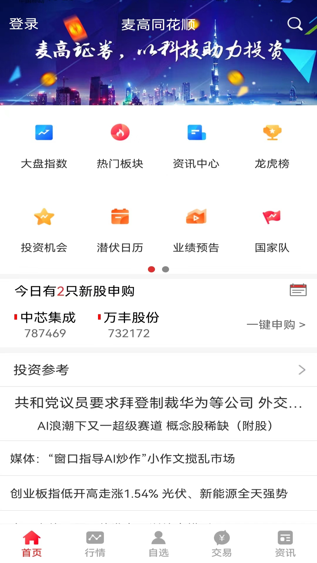 
麦高同花顺app