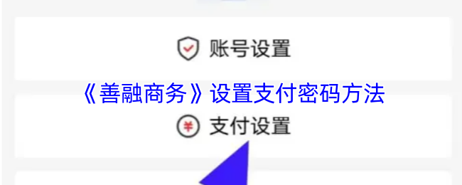 《善融商务》设置支付密码方法